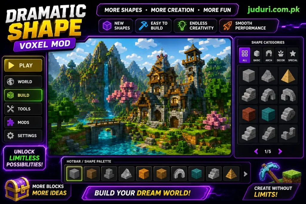 Dramatic Shape VoxelMod